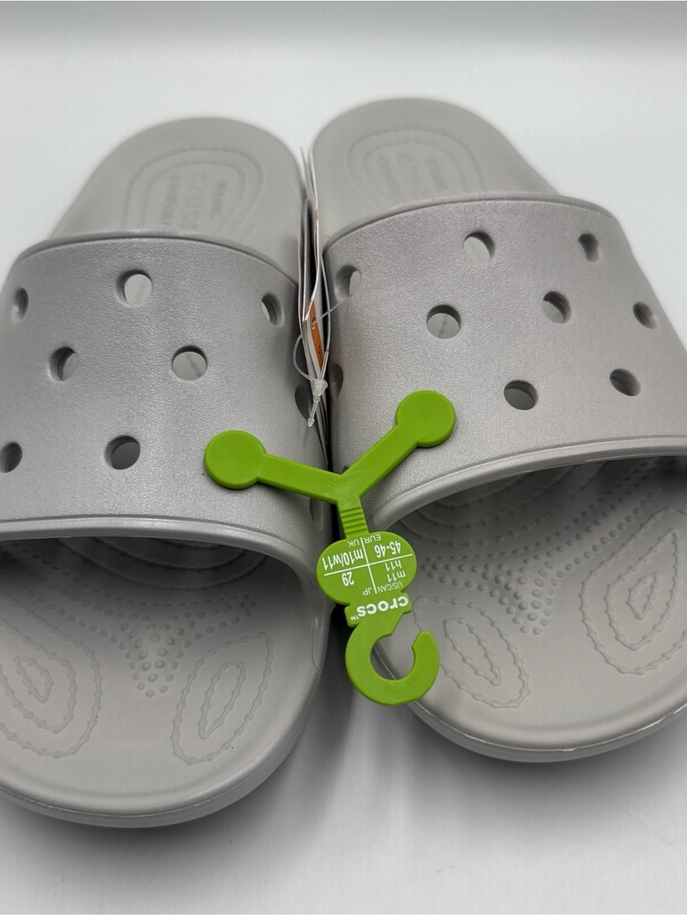 Size 11 Men's - Crocs Classic Meta Pearl Slide, Model 209055-1FT - NEW IN BAG